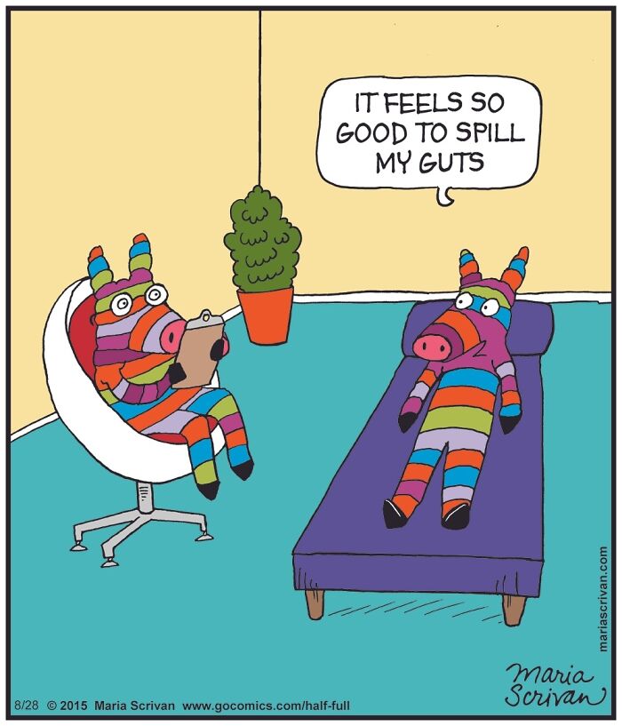 Cartoonist Maria Scrivan Giggles Her Audience Only Through Single-Panel (44 New Pics)