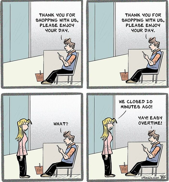 Artist Creates Humorous Cartoons Retail Workers And Ordinary People Are Likely To Relate To (44 New Pics)