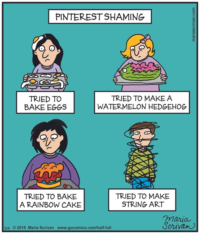 Cartoonist Maria Scrivan Giggles Her Audience Only Through Single-Panel (44 New Pics)