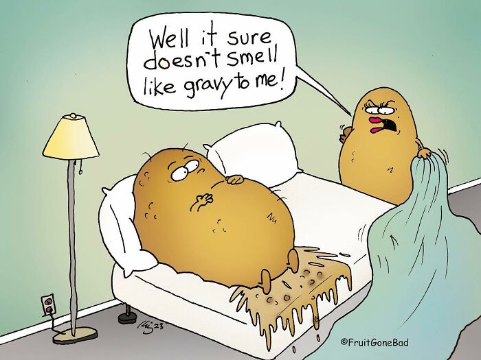 41 New Times NY Cartoonist Captures Dark Humor In One-Panel Food Comics