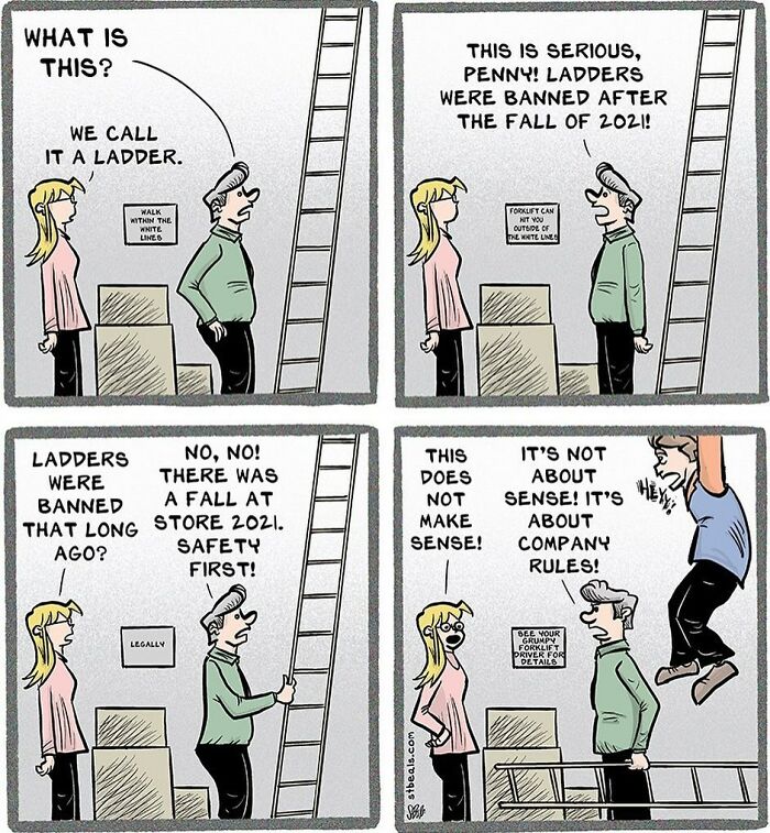 Artist Creates Humorous Cartoons Retail Workers And Ordinary People Are Likely To Relate To (44 New Pics)