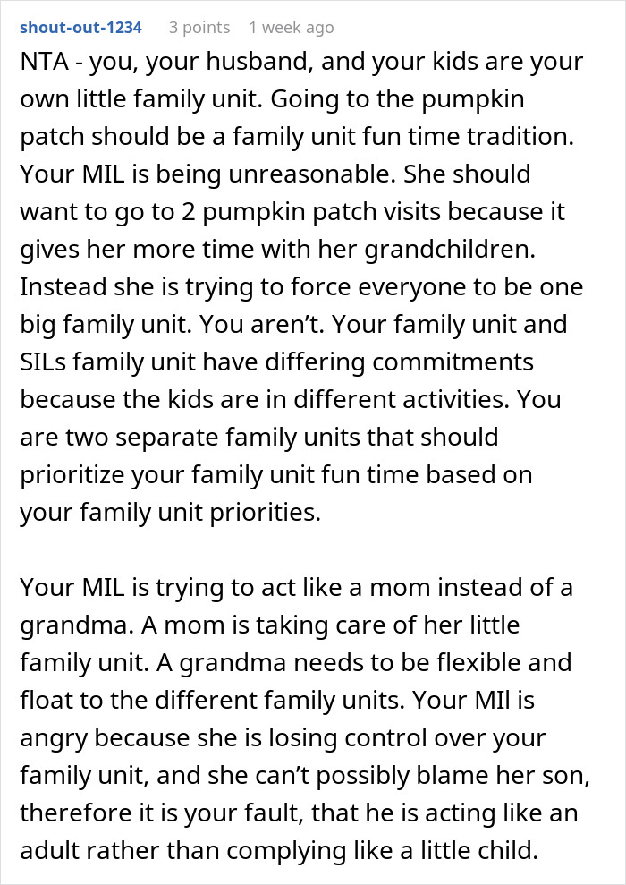“It's Her Tradition”: MIL Blows Up At Son And His Wife Over Pumpkin Patch Betrayal “It's Her Tradition”: MIL Blows Up At Son And His Wife Over Pumpkin Patch Betrayal