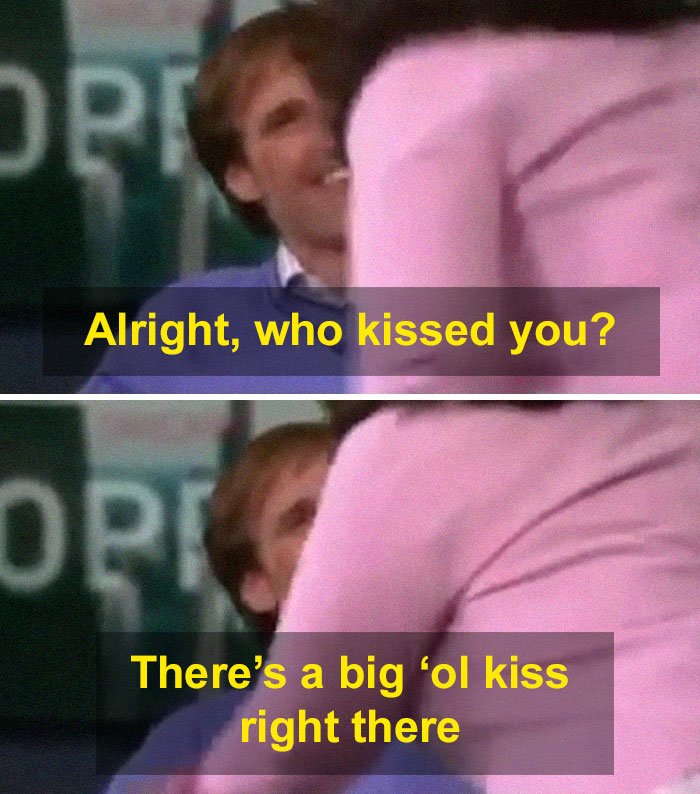 When Nfl Quarterback Drew Brees Visited Her Show In 2010, Oprah Mistakenly Thought His Birthmark Was A Woman's Lipstick Print, So She Tried To Wipe It Off