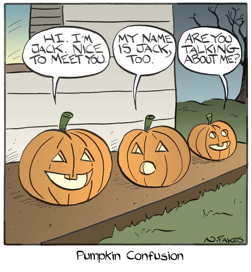 This Artist Can Tell A Joke In A Single Panel, Here Are His Best Works About Halloween (55 Pics)