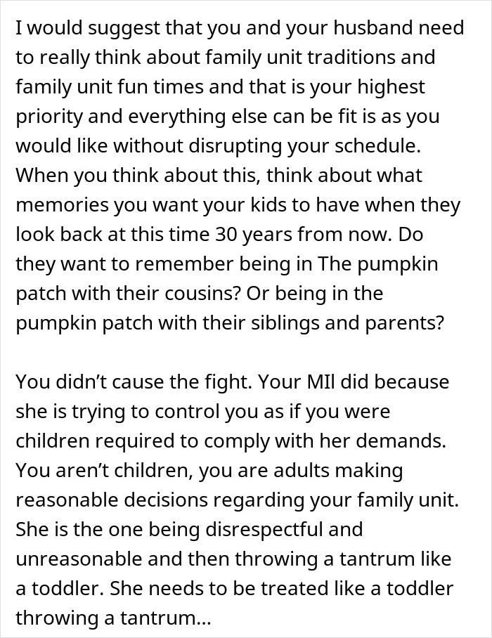 “It's Her Tradition”: MIL Blows Up At Son And His Wife Over Pumpkin Patch Betrayal “It's Her Tradition”: MIL Blows Up At Son And His Wife Over Pumpkin Patch Betrayal