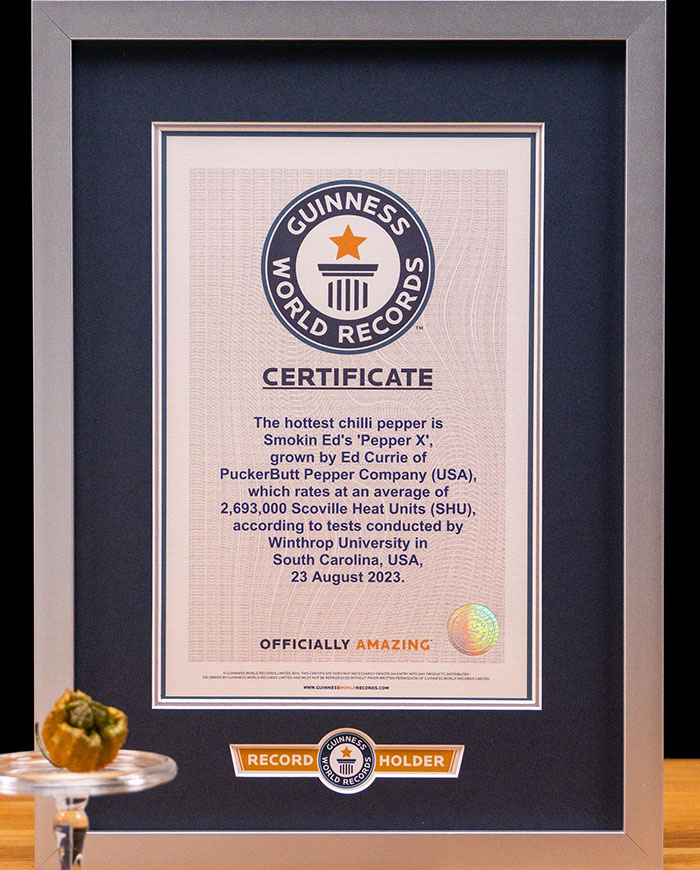 Man Crossbreeds Carolina Reaper With "Brutally Hot" Mystery Pepper, Beats His Own Guinness World Record