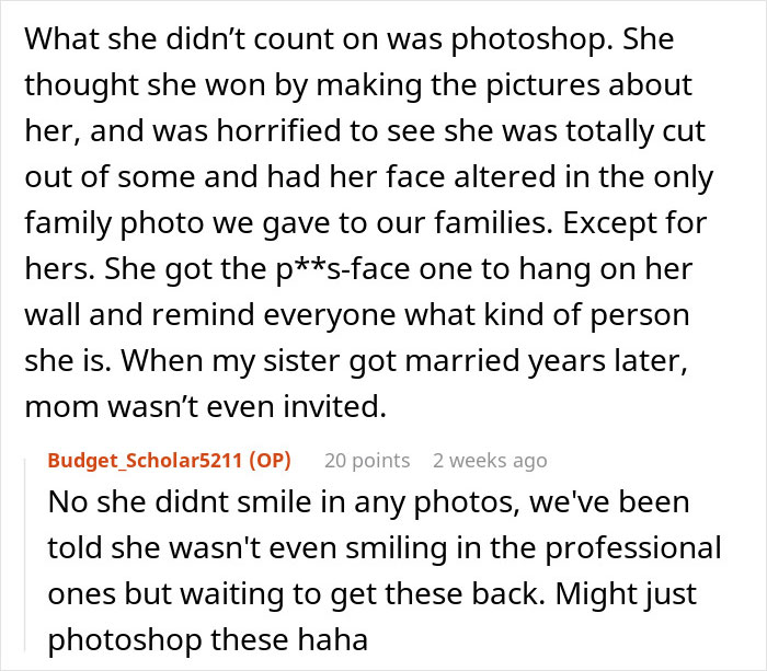 Bride Considers Going No-Contact With MIL After She Selfishly Ruined Their Wedding Day