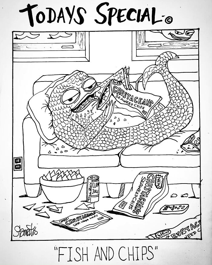 A Comic About Fish And Chips