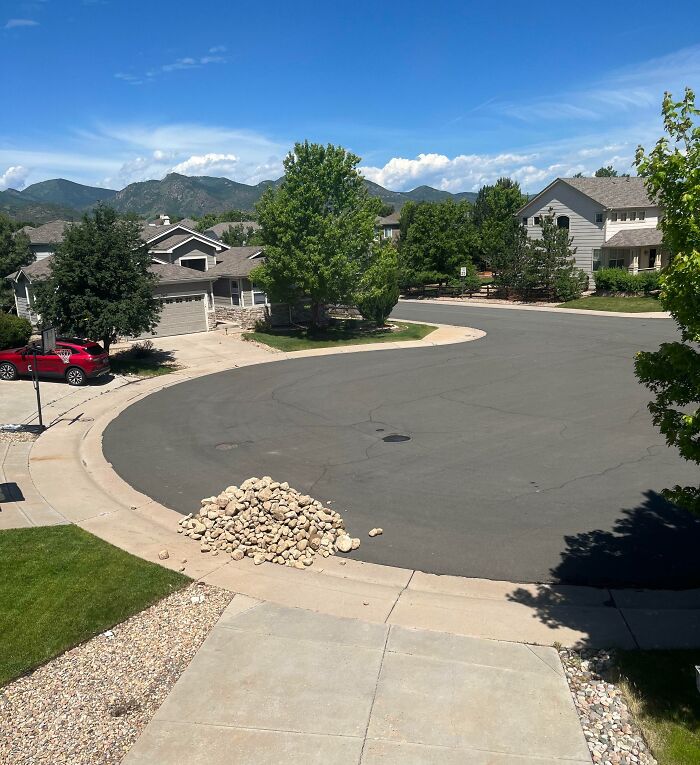 What My Neighbor Left In Front Of My Driveway