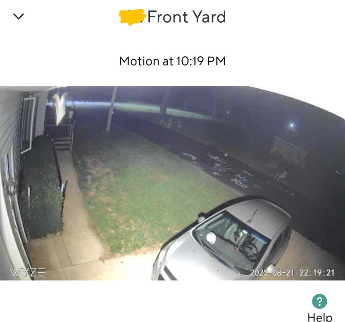 Was Awoken In The Middle Of The Night To The Wind Blowing The Bedroom Door Shut, Then I Thought I Heard The Floor Creaking Like Someone Was Walking Around. I Opened My Camera App And This Was The First Screengrab I Saw