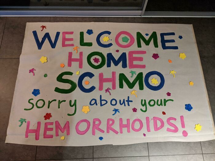 Friend Comes Home After A Year Away. I'm Taking This To The Airport