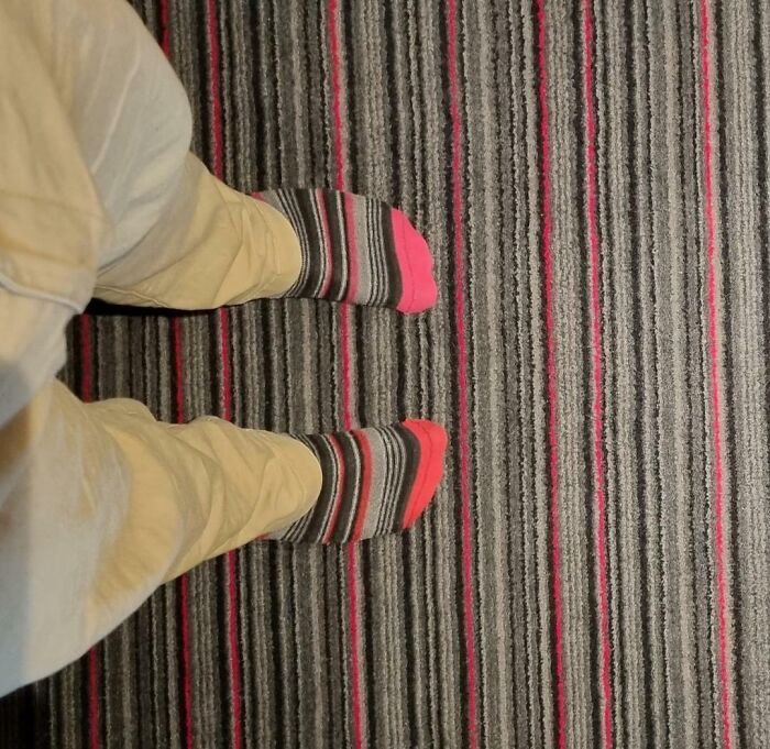 Just Looked Down At The Floor In My Hotel Room