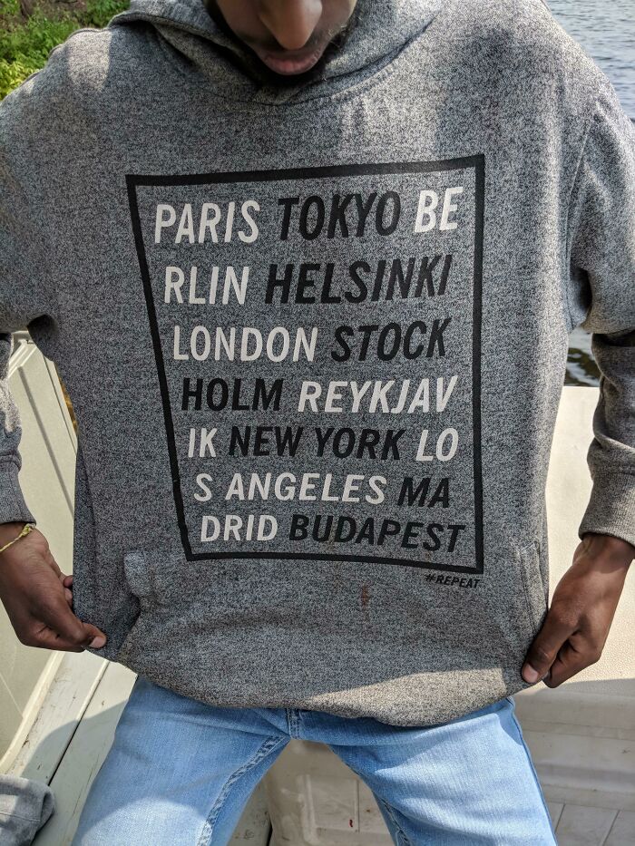 Madrid On This Sweatshirt My Coworker Wears Often