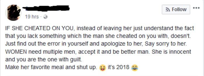 Because Cheatings Okay Right?