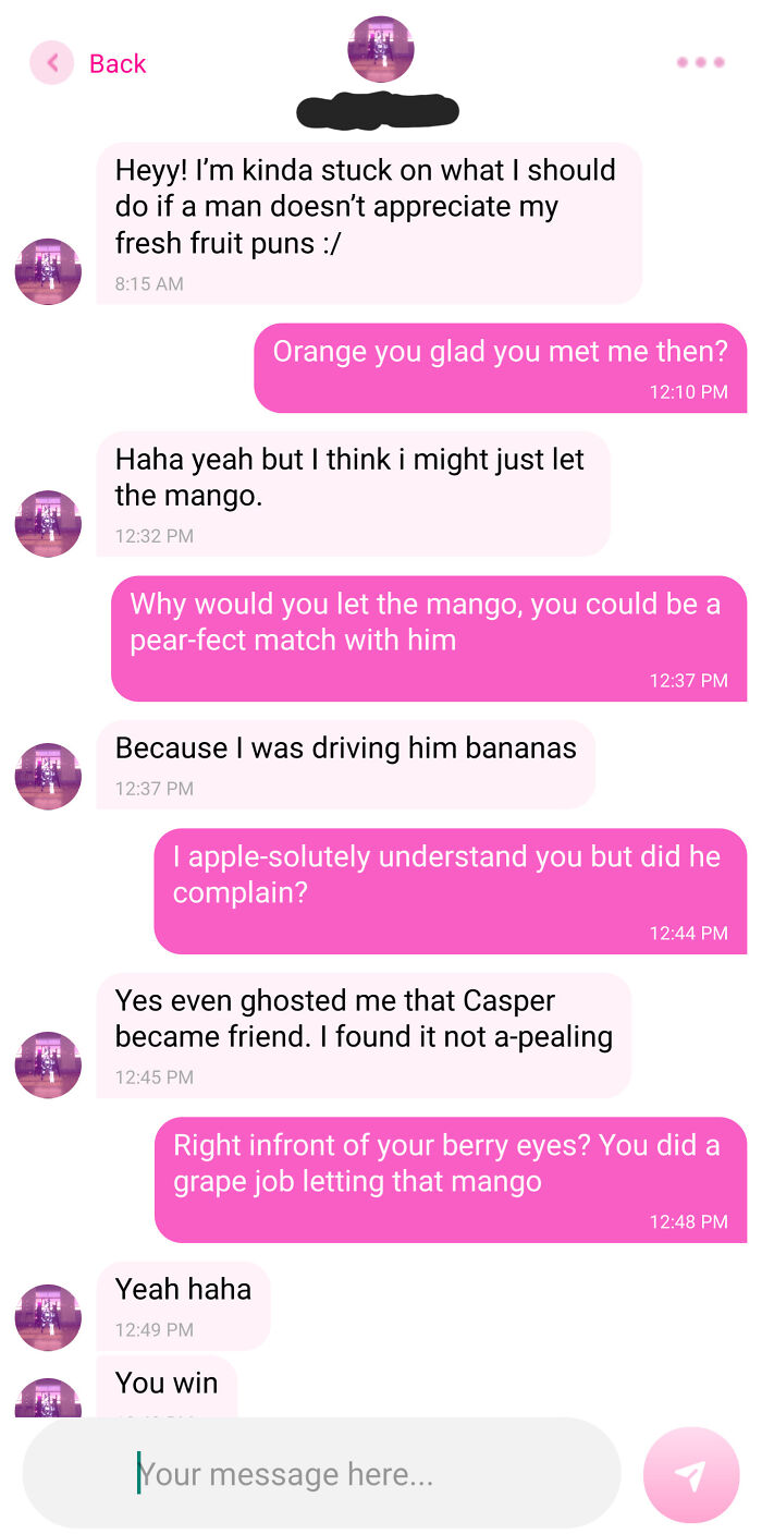 A Fruitful Discussion I Had Today