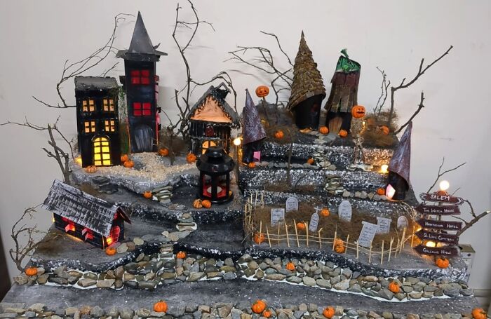 My Daughter's Halloween Town Display. Proud Momma