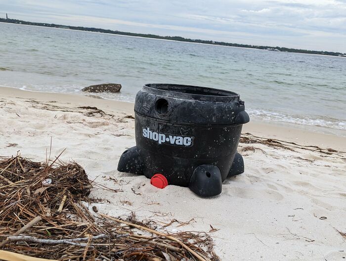 Found A Vacuum Cleaner At The Beach