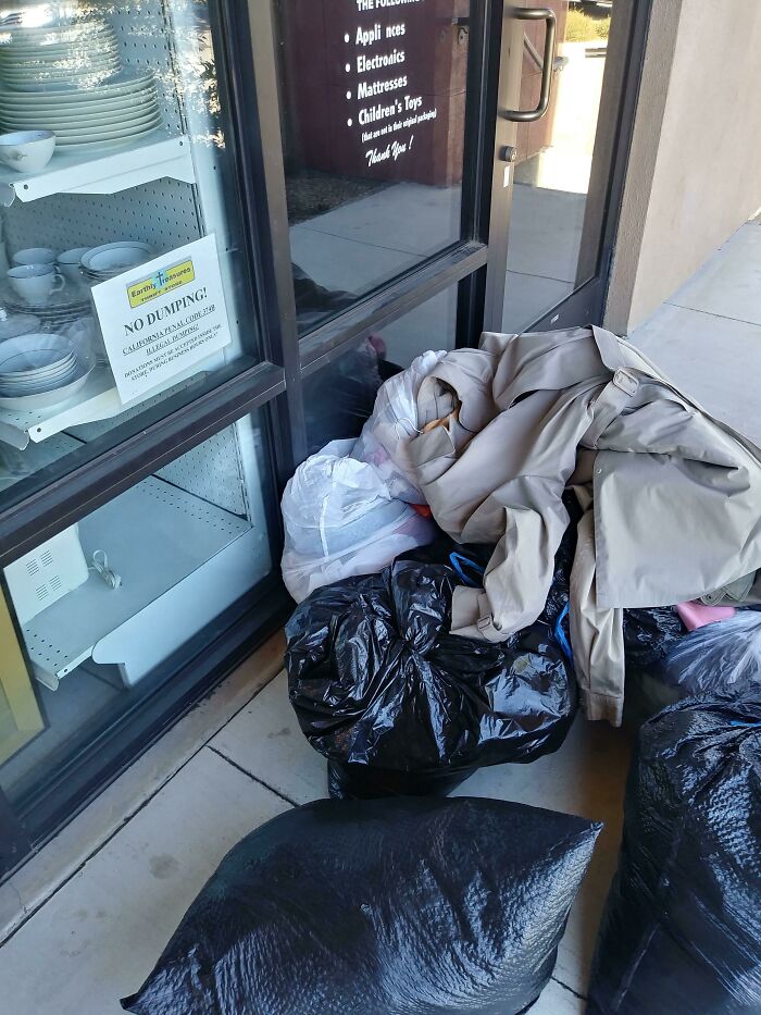 Found This Outside Of A Thrift Shop After Hours. Thought It Would Be Perfect Here