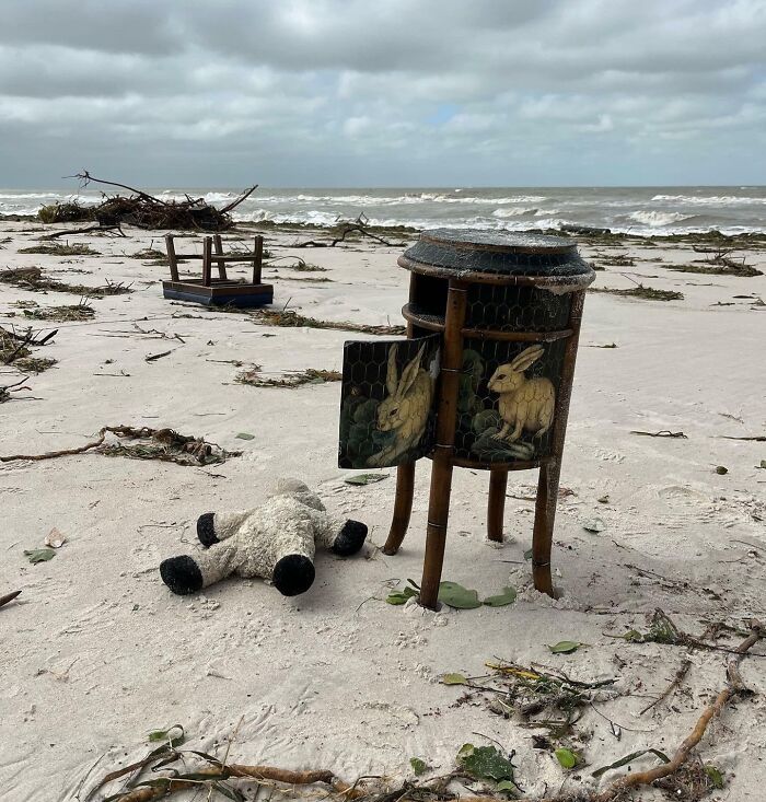 Beach On The Morning After Hurricane Ian
