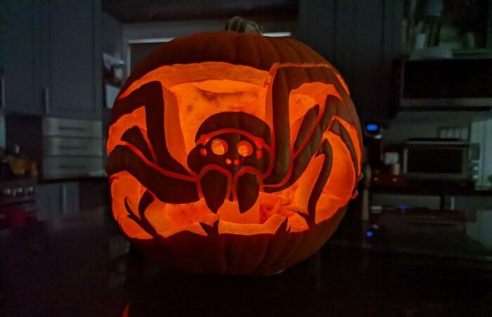 Happy Halloween Grounded! I Tried To Make The Scariest Pumpkin Possible