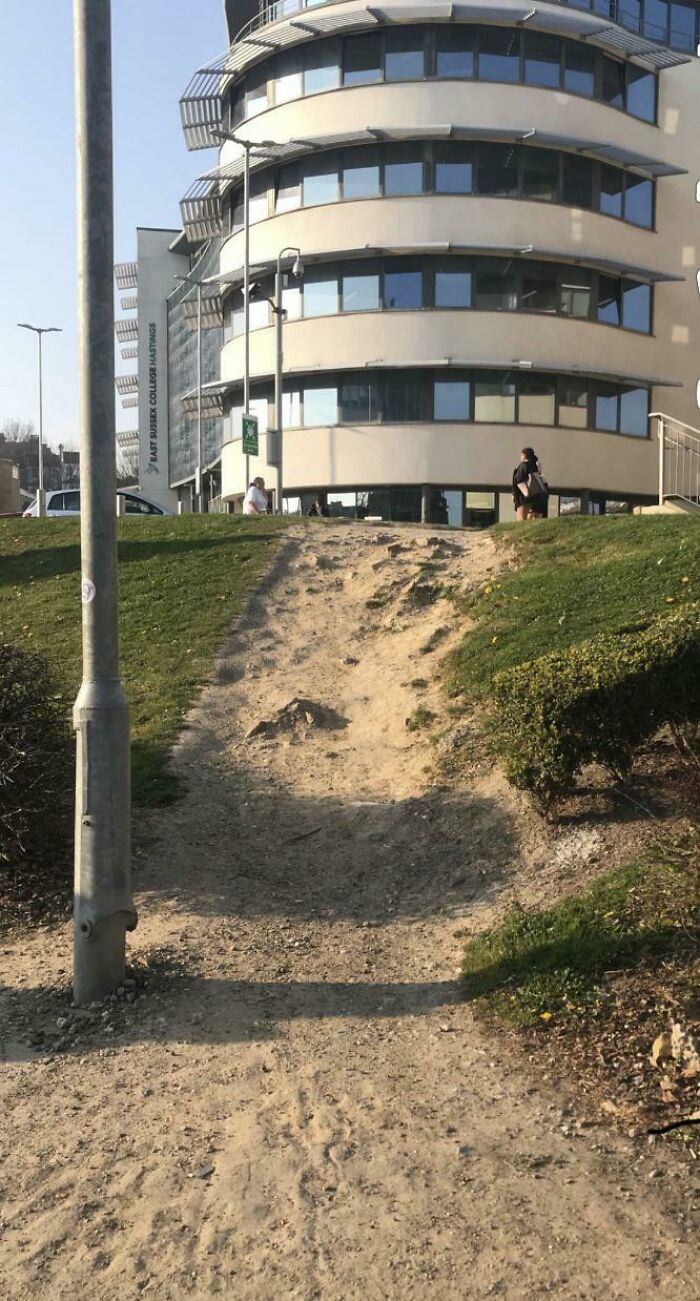 Absolute Behemoth Desired Path Next To The College In My Home Town