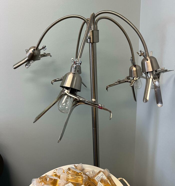 My Nurse Practitioner’s Office Has A Lamp Made Of Speculums