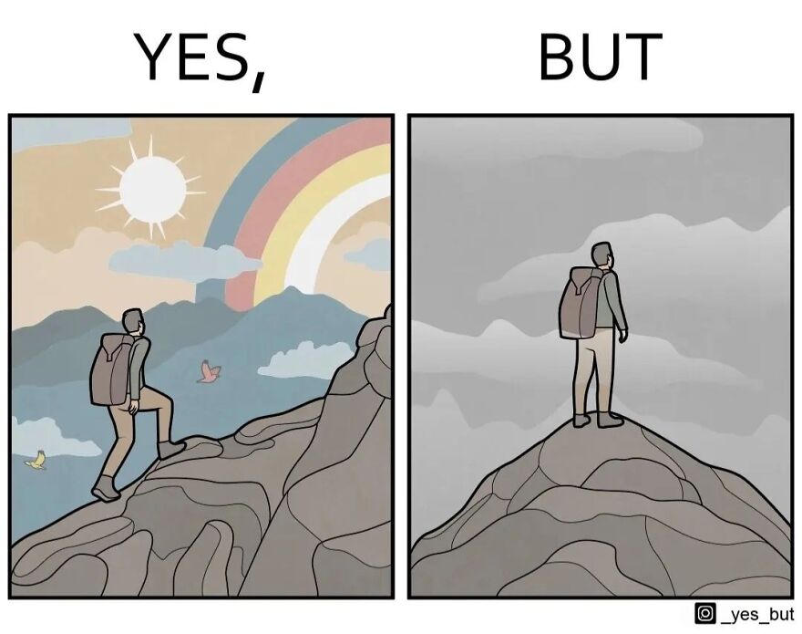 An Artist Called “Yes, But” Illustrates Different Perspectives In 31 New Two-Panel Comics