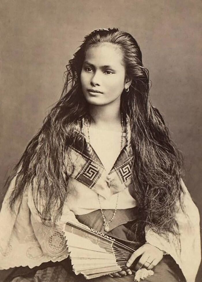 A Woman From Luzon Photographed In 1875 