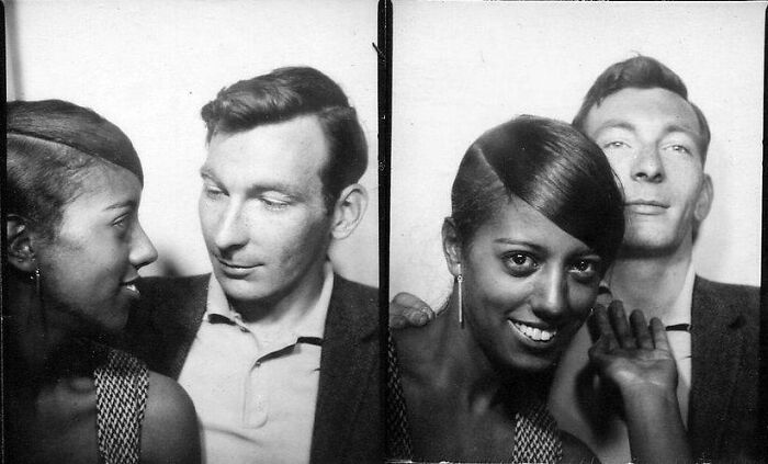 A Couple In A Photo Booth, 1960s