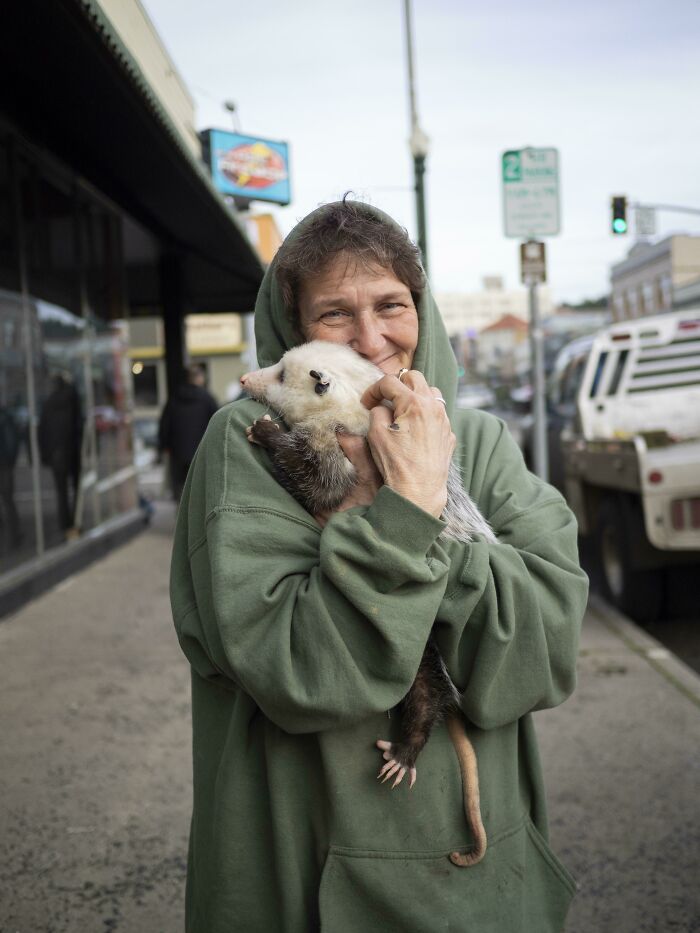 I Met A Woman With A Possum And A Beautifully Sincere Smile