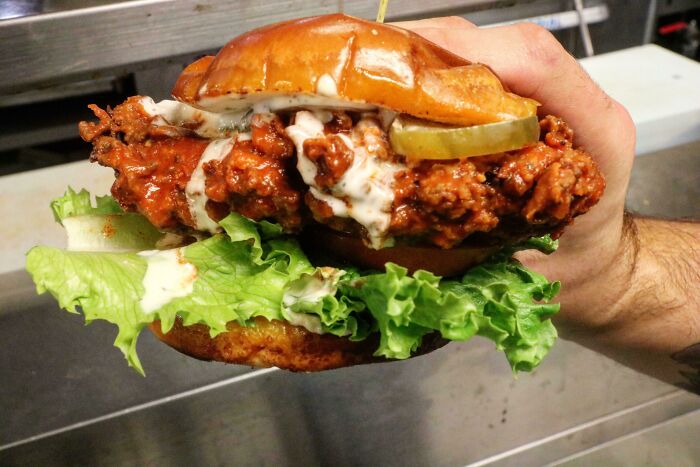 I Was Told This Belongs Here. Buffalo Chicken Sandwich