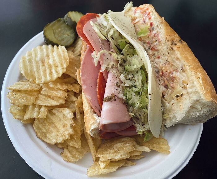 Wife Didn’t Have Cold Cuts At All During Pregnancy. Decided It Was Time For An Italian Sub