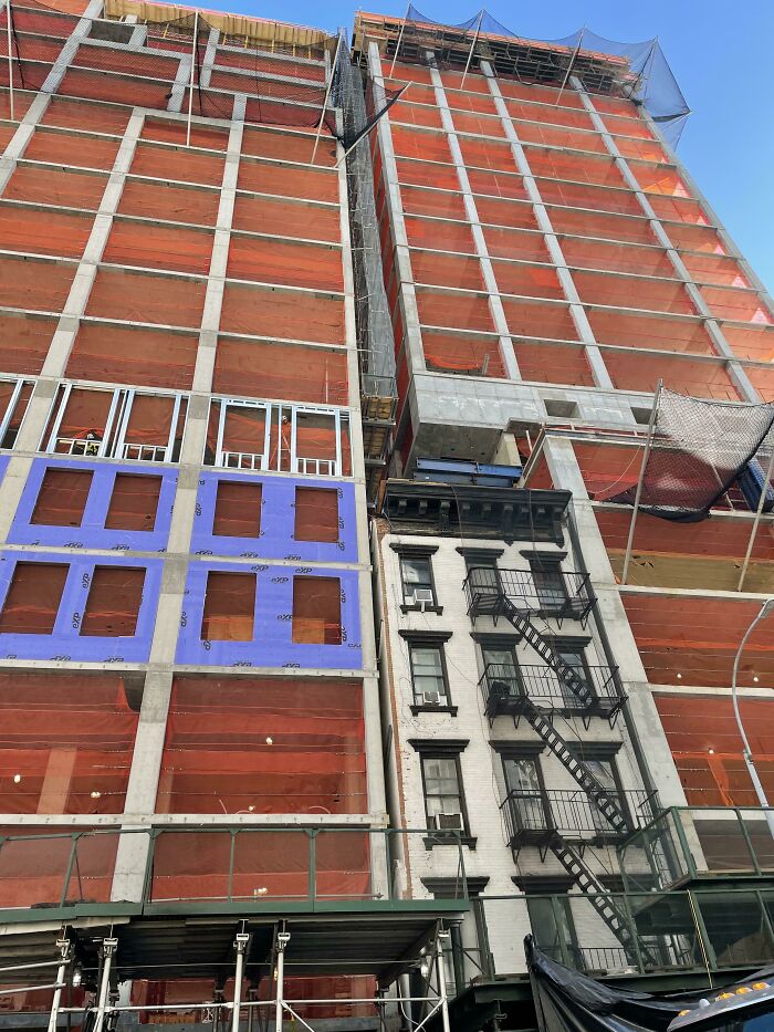 The Way They Built Over This Smaller Building