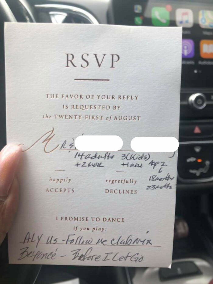 Inviting 20 Extra People To A Wedding