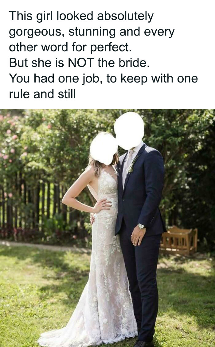 She Looks Absolutely Gorgeous.... Except She’s Not The Bride