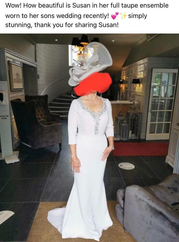 Mil In A Lovely “Taupe” Dress (She’d Be Leaving My Wedding In A Hearse)