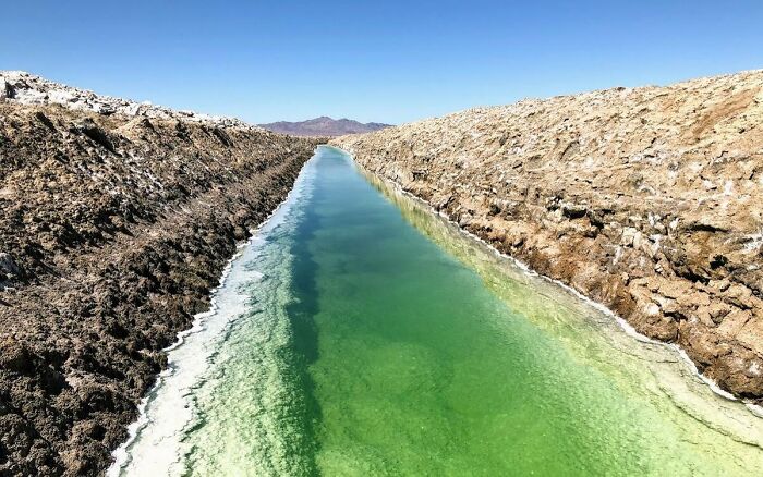 This Salt Mine Trench In The Mohave Desert