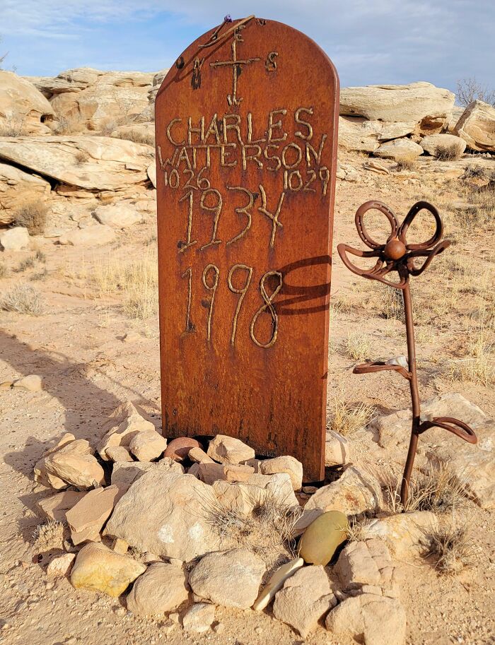 I Stumbled Upon This Tombstone Out In The Desert