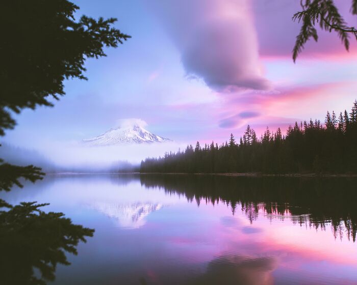 Quite Possibly The Most Beautiful Morning Of My Life. Mount Hood, Oregon 