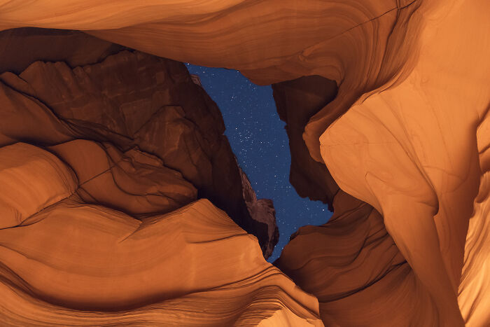 Canyon X At Night, Az 