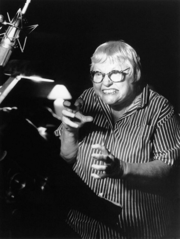 Pat Carroll Recording Ursula For Disney’s The Little Mermaid (1989)