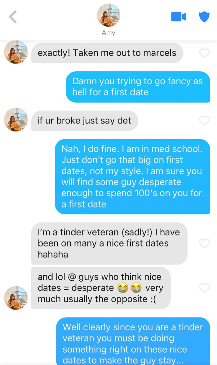 Trying To Get A $100 Minimum Dinner On A First Date