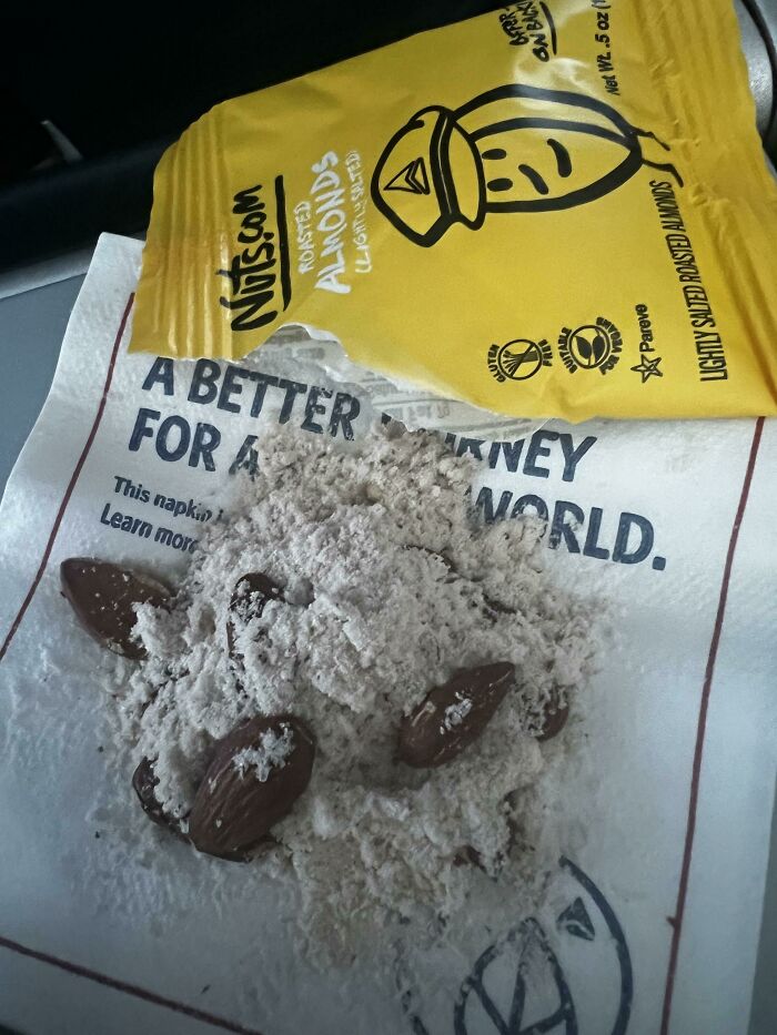 The Amount Of Salt In My Single Serving Bag Of Almonds