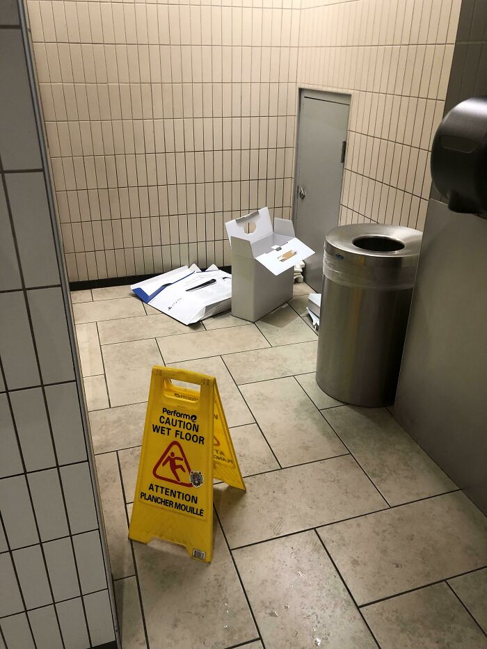 A Ps5 Box I Found In The Bathroom Of A Mall