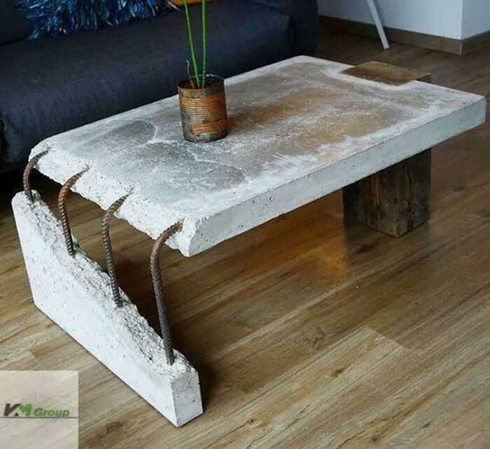 Concrete Slab Coffee Table