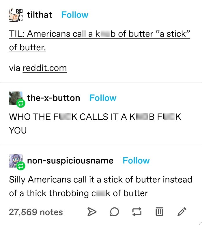 Silly Americans And Their Weird Lingo Amirite?