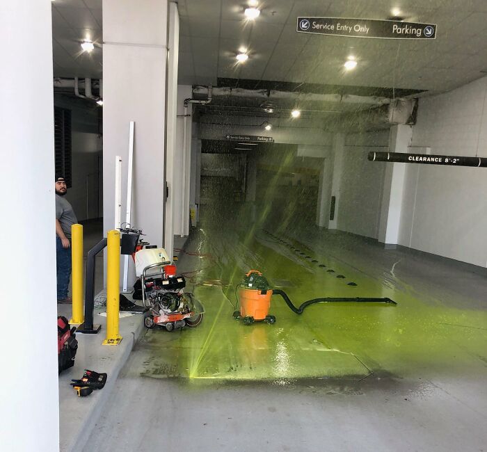 Podemos cortar el hormigón aquí, no habrá problema, decían