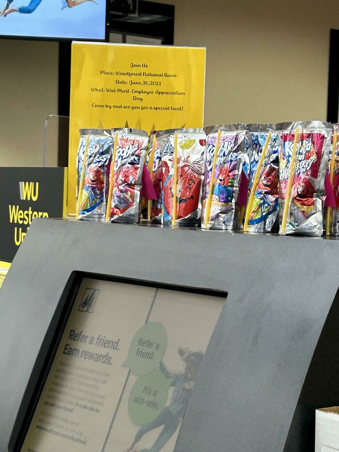 What The Employees At The Bank Received As A Reward For All Of Their Hard Work On Employee Appreciation Day: