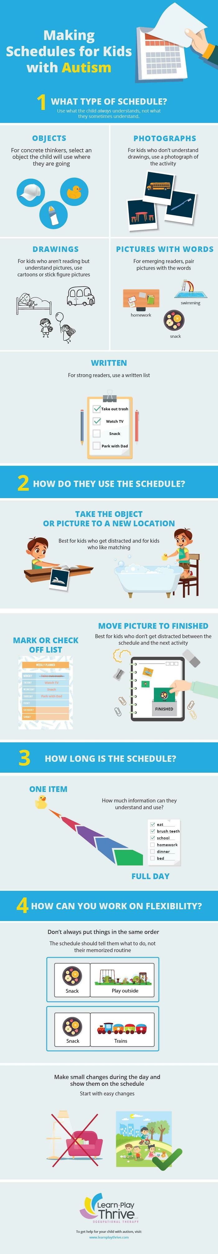 Useful Guide For Making Schedules For Kids With Autism