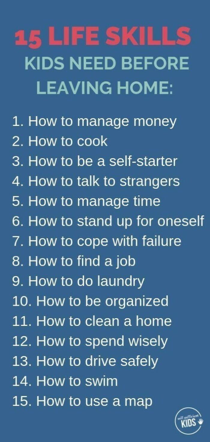 15 Life Skills For Kids Before Leaving Home